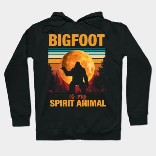 Bigfoot Is My Spirit Animal Vintage Hoodie